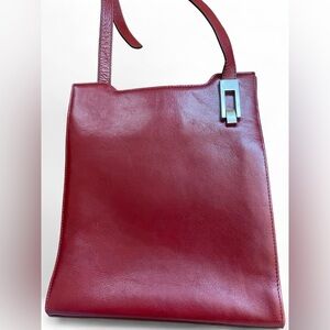 Vintage Red Leather Bag